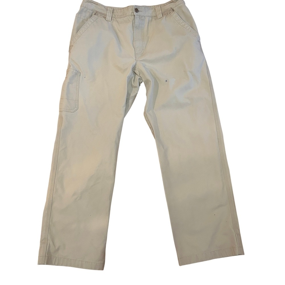Wrecked LL Bean Katahdin Iron Works‎ Pants Size 34 Stained Frayed Dirtstains